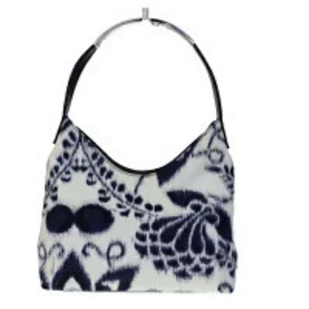 Gucci hobo bag white black floral Flower canvas